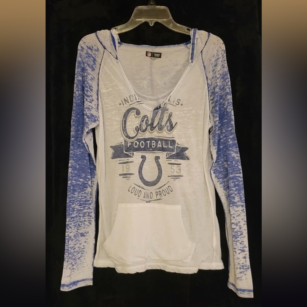 Indianapolis Colts Women’s NFL Team Apparel Long Sleeve Shirt - White and Blue